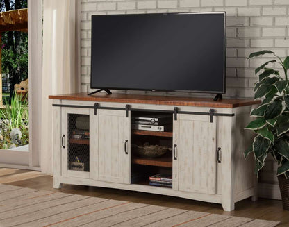 Martin Svensson Home -  Rustic Taos TV Stand, Antique White and Honey Tobacco - 90906 veiw 3