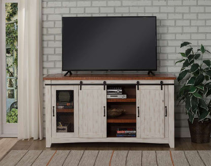 Martin Svensson Home -  Rustic Taos TV Stand, Antique White and Honey Tobacco - 90906 veiw 5