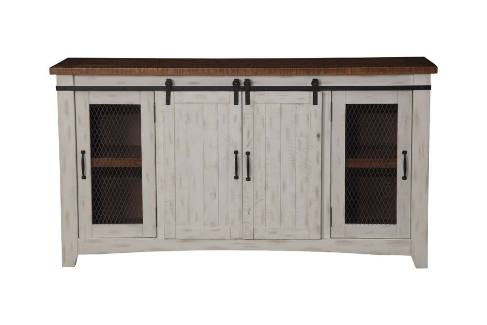Martin Svensson Home -  Rustic Taos TV Stand, Antique White and Honey Tobacco - 90906 veiw 6