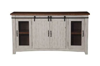 Martin Svensson Home -  Rustic Taos TV Stand, Antique White and Honey Tobacco - 90906 veiw 6