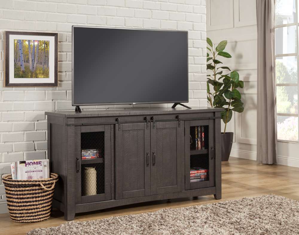 Martin Svensson Home -  Rustic Sierra TV Stand, Grey - 90909 veiw 3