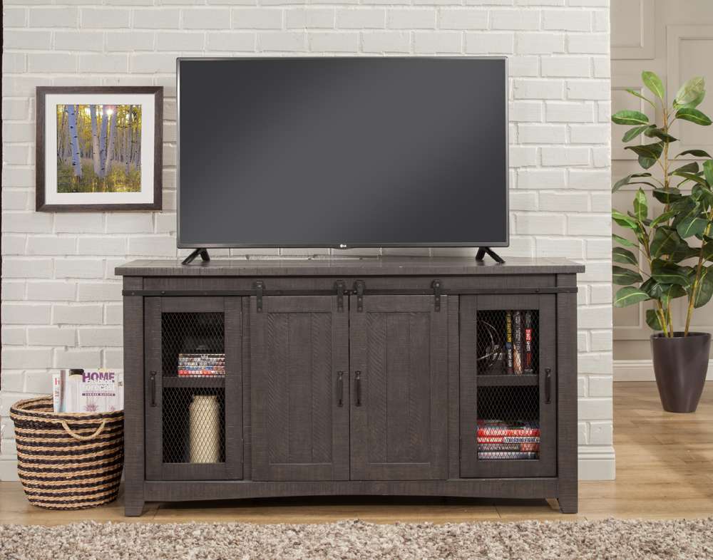 Martin Svensson Home -  Rustic Sierra TV Stand, Grey - 90909 veiw 4