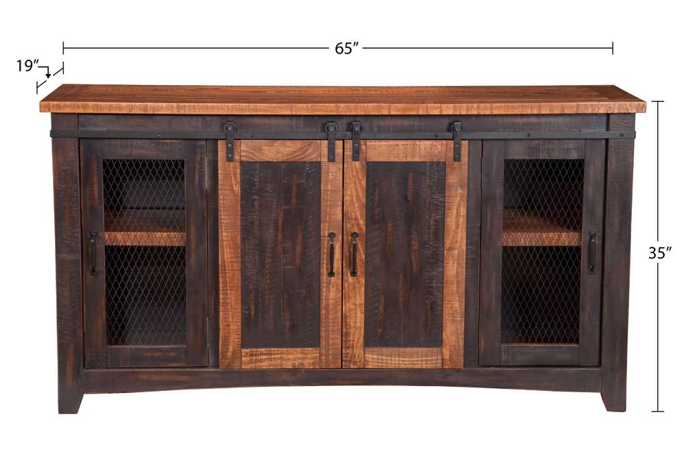 Martin Svensson Home -  Rustic Sierra TV Stand, Grey - 90909 veiw 7