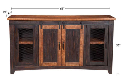 Martin Svensson Home -  Rustic Sierra TV Stand, Grey - 90909 veiw 7