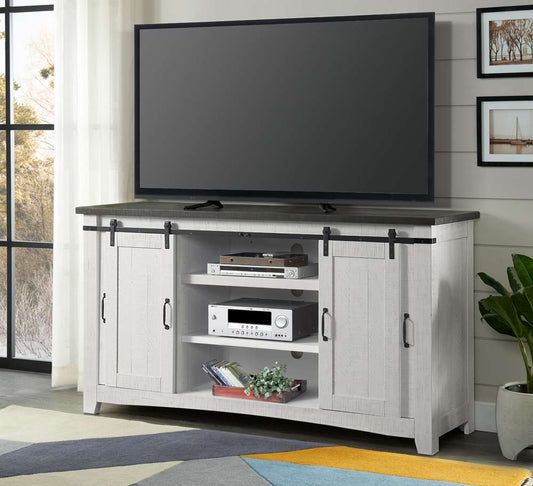 Martin Svensson Home -  Rustic Hampton TV Stand, White Stain with Grey Stain Top - 90901 veiw 1