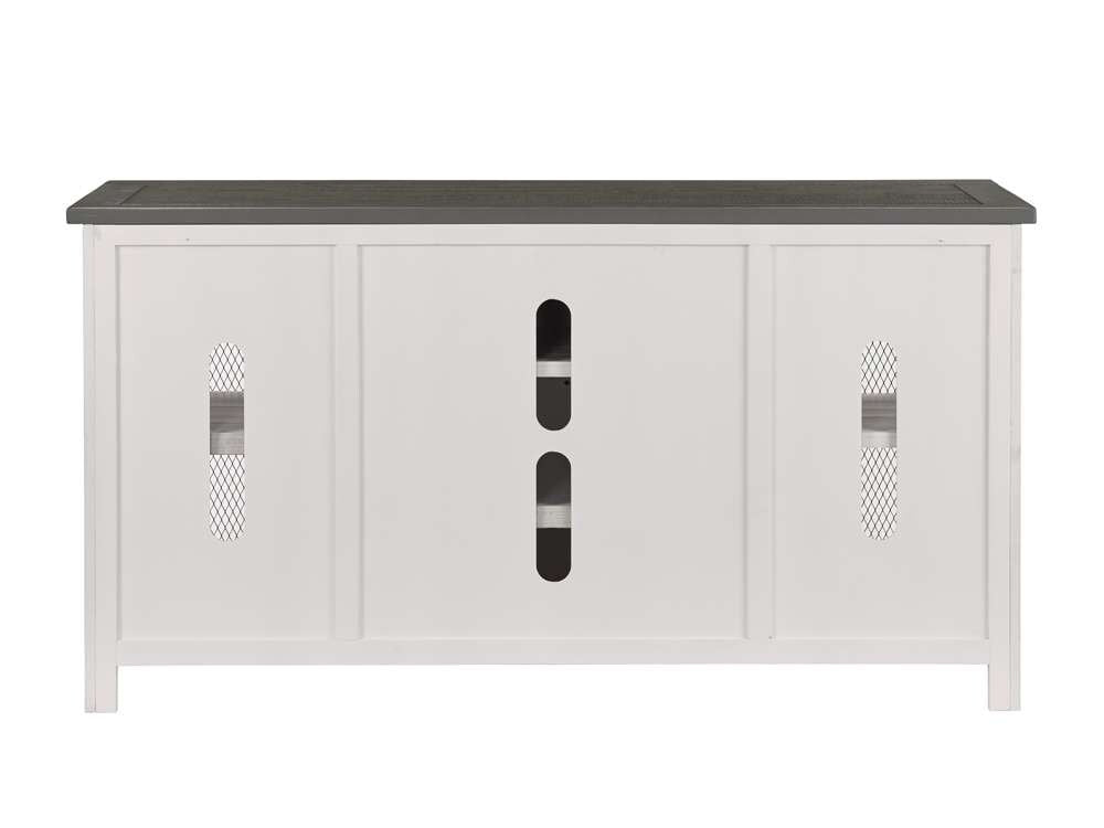 Martin Svensson Home -  Rustic Hampton TV Stand, White Stain with Grey Stain Top - 90901 veiw 6