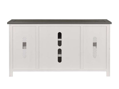 Martin Svensson Home -  Rustic Hampton TV Stand, White Stain with Grey Stain Top - 90901 veiw 6