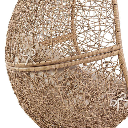 Modway - Encase Outdoor Patio Rattan Swing Chair - EEI-6262-CAP-BEI veiw 6