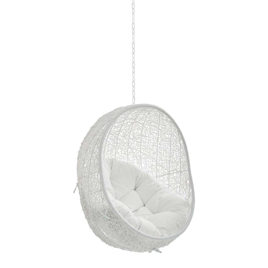 Modway - Hide Sunbrella Fabric Swing Outdoor Patio Lounge Chair Without Stand - EEI-3634-WHI-WHI veiw 1