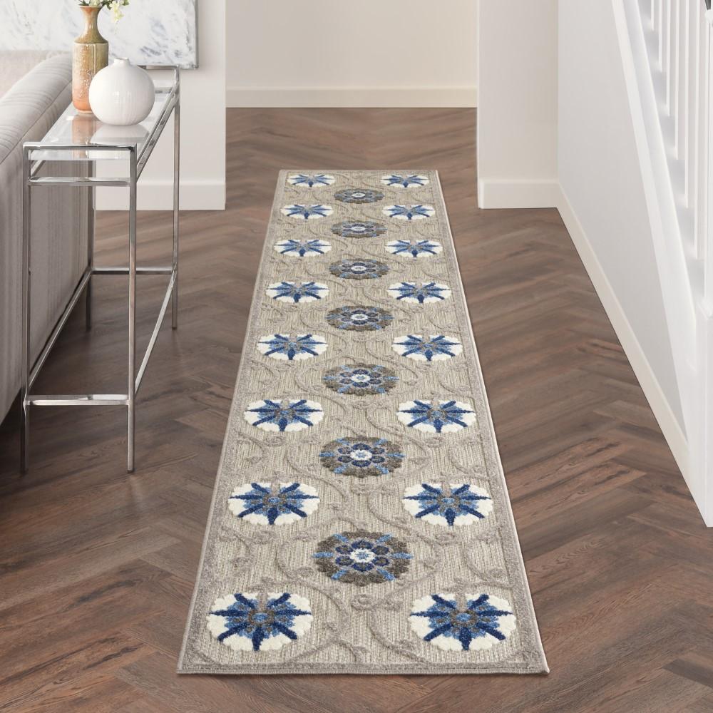 Nourison - Aloha 23in x 12 Bone Patio Area Rug - ALH19-99446807281 veiw 2
