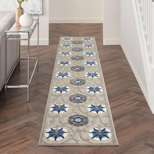 Nourison - Aloha 23in x 12 Bone Patio Area Rug - ALH19-99446807281 veiw 2