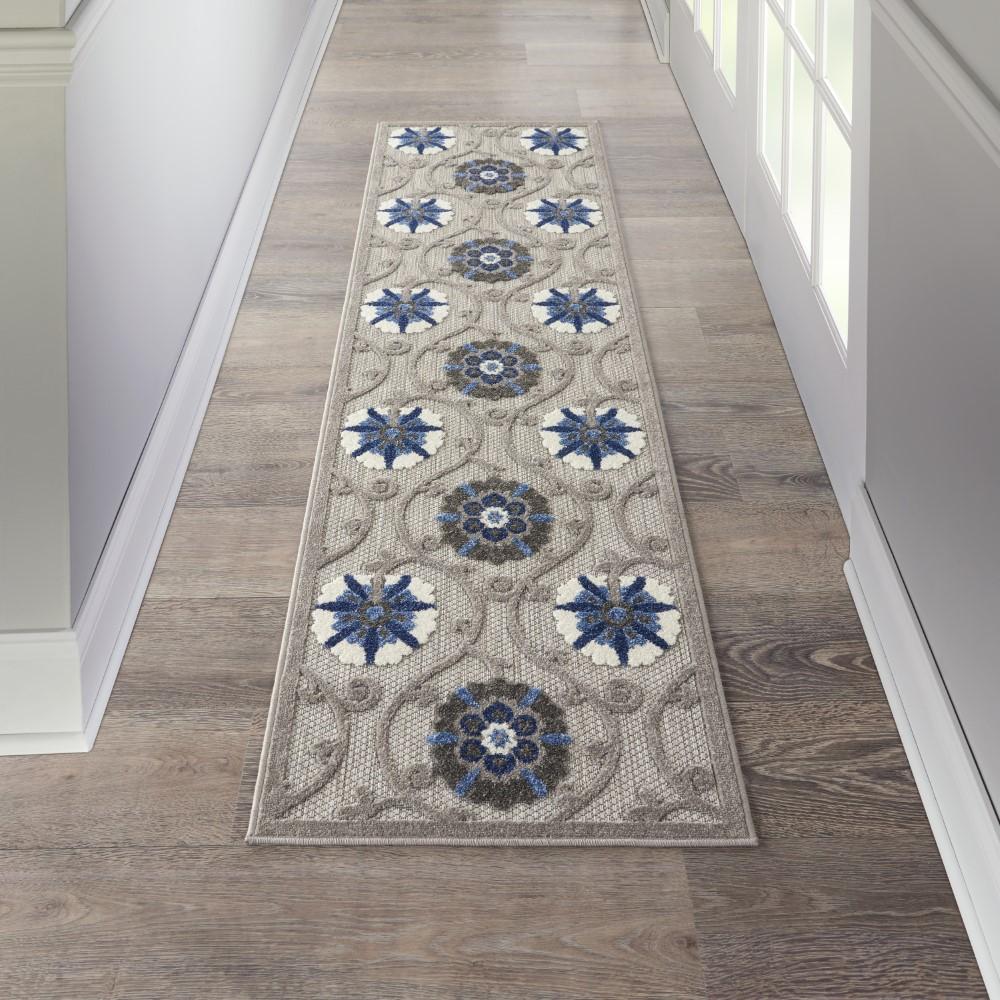 Nourison - Aloha 23in x 8 Bone Patio Area Rug - ALH19-99446739452 veiw 2