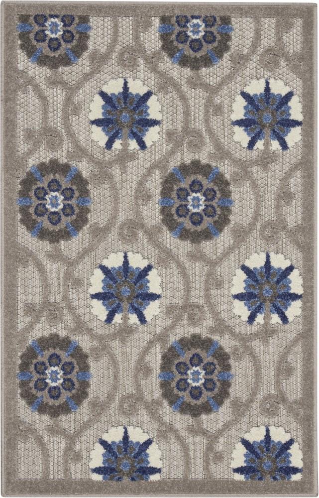 Nourison - Aloha 28in x 4 Bone Patio Area Rug - ALH19-99446739384 veiw 1