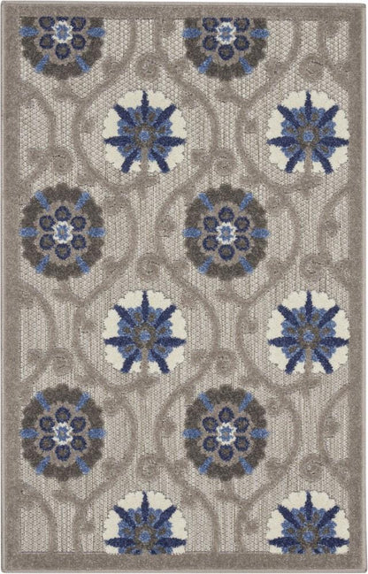Nourison - Aloha 28in x 4 Bone Patio Area Rug - ALH19-99446739384 veiw 1