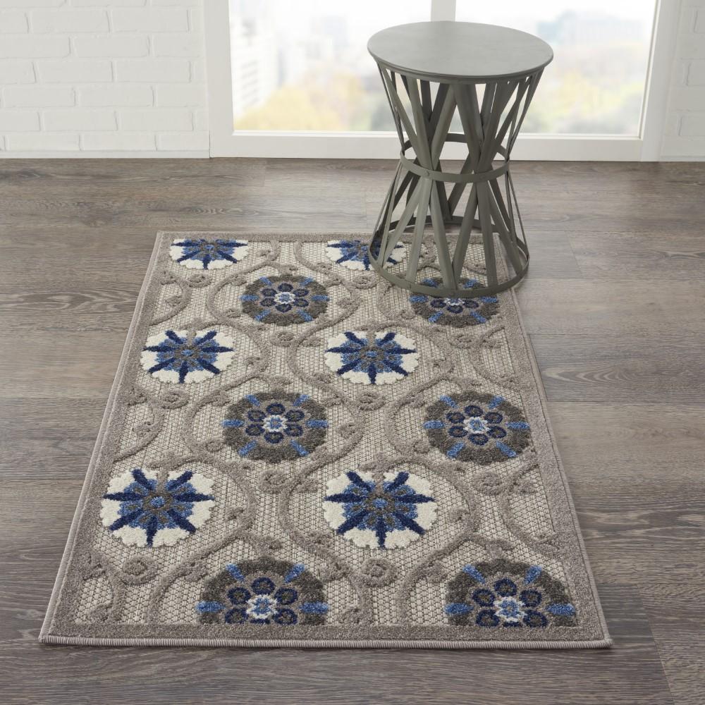 Nourison - Aloha 28in x 4 Bone Patio Area Rug - ALH19-99446739384 veiw 2