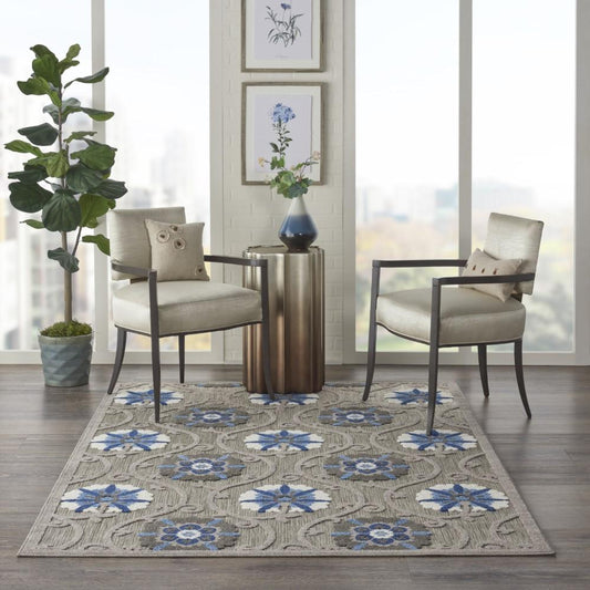 Nourison - Aloha 36in x 56in Bone Patio Area Rug - ALH19-99446739407 veiw 2