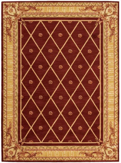 Nourison - Ashton House AS03 Red 56in x 75in Area Rug - AS03-99446321558_CLOSEOUT veiw 1