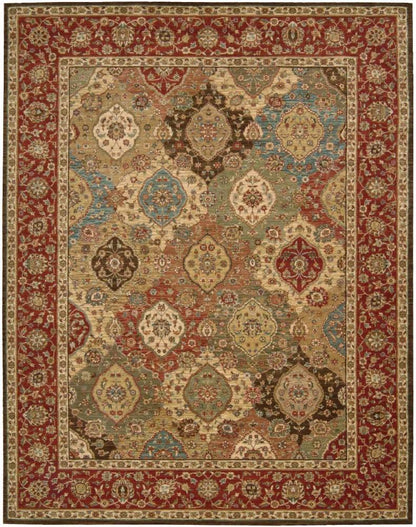 Nourison - Living Treasures LI03 Multicolor 76in x 96in Rug - LI03-99446675590_CLOSEOUT veiw 1