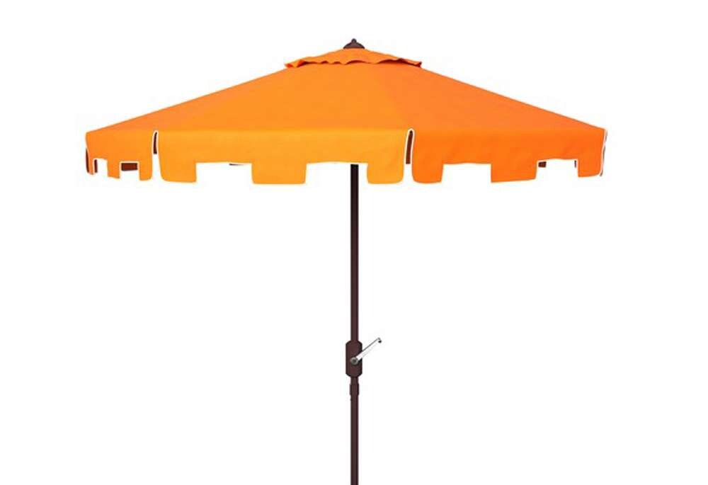 Safavieh - Zimmerman 11Ft Market Umbrella - Orange - PAT8100G veiw 1