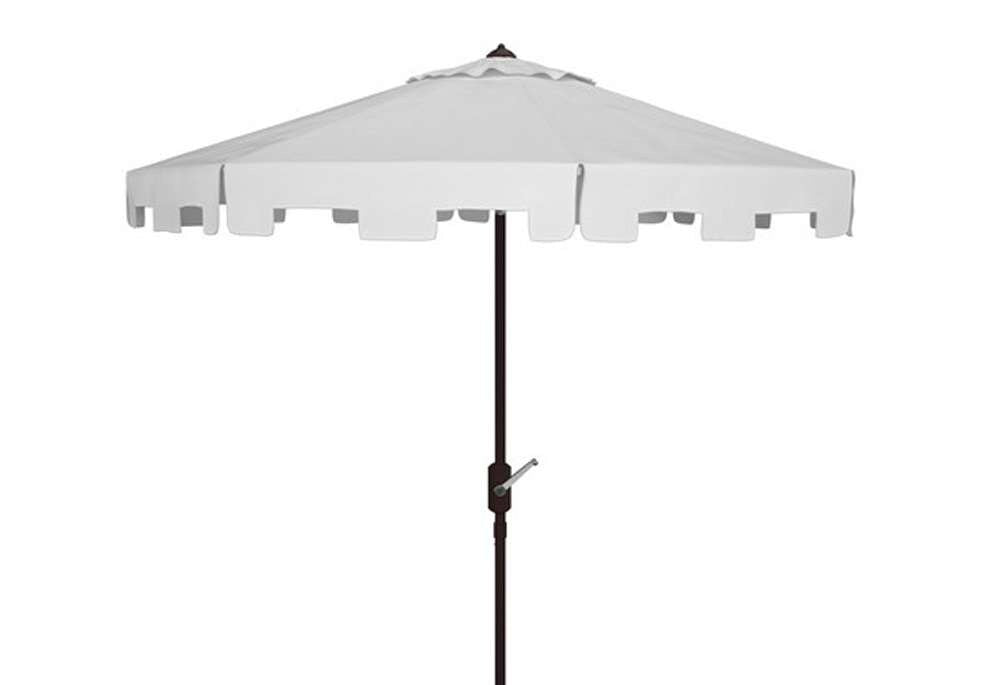 Safavieh - Zimmerman 11Ft Market Umbrella - White - PAT8100K veiw 1