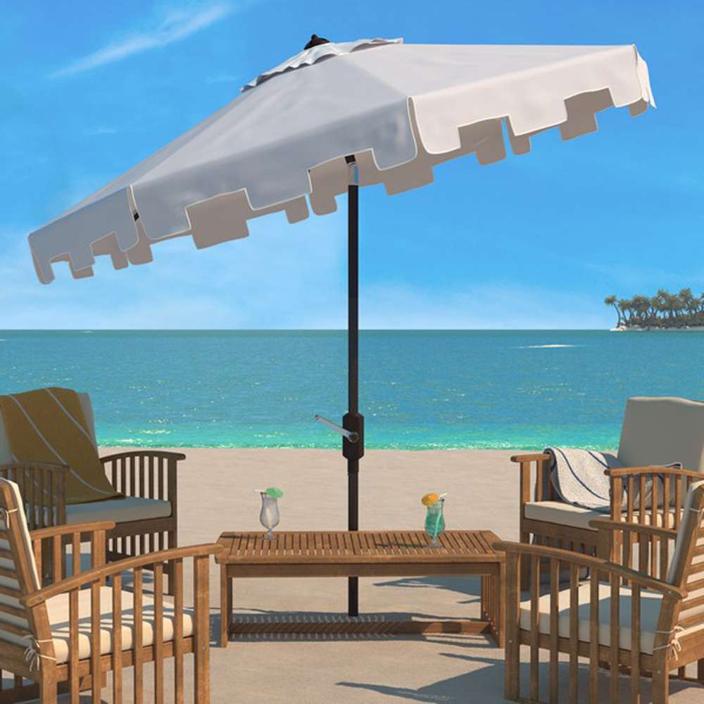 Safavieh - Zimmerman 11Ft Market Umbrella - White - PAT8100K veiw 2