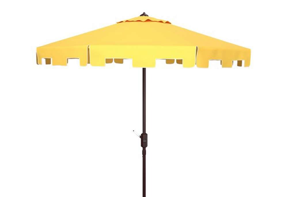 Safavieh - Zimmerman 11Ft Market Umbrella - Yellow - PAT8100F veiw 1