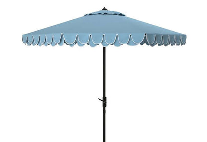 Safavieh - Elegant Valance 9Ft Umbrella - Baby Blue - White - PAT8006U veiw 1