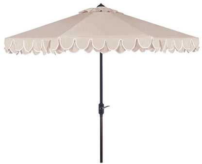 Safavieh - Elegant Valance 9Ft Umbrella - Beige - White - PAT8006C veiw 1