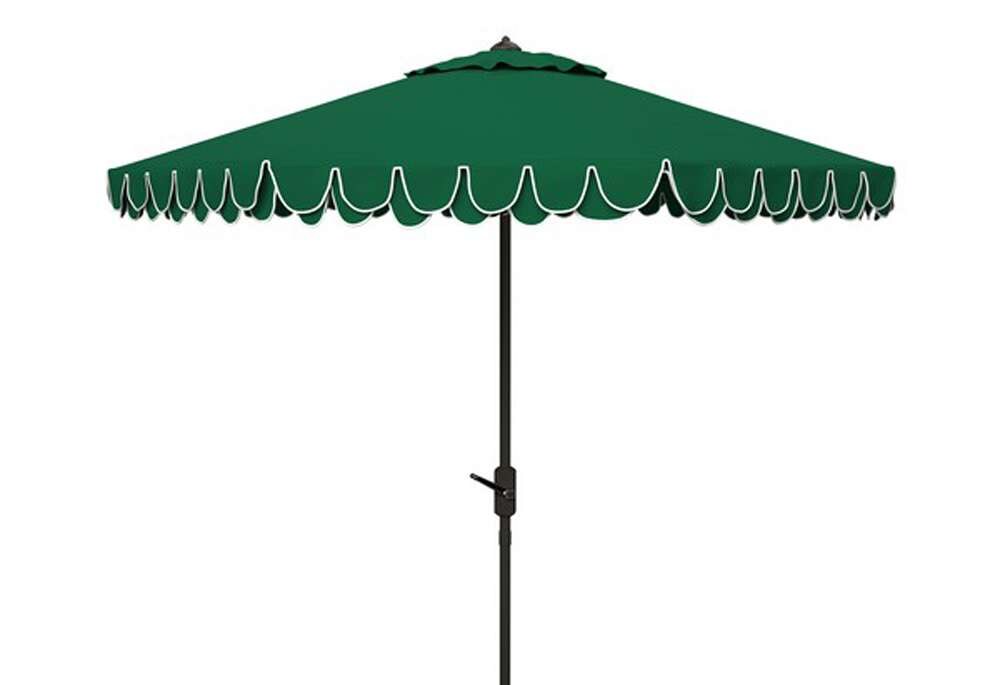 Safavieh - Elegant Valance 9Ft Umbrella - Hunter Green - PAT8006H veiw 1