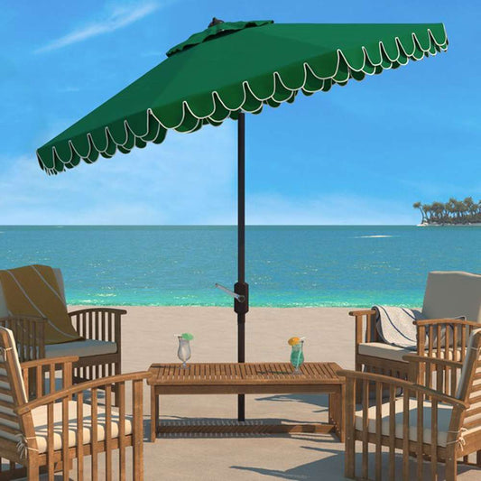Safavieh - Elegant Valance 9Ft Umbrella - Hunter Green - PAT8006H veiw 2