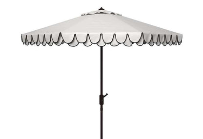 Safavieh - Elegant Valance 9Ft Umbrella - White - Navy - PAT8006F veiw 1