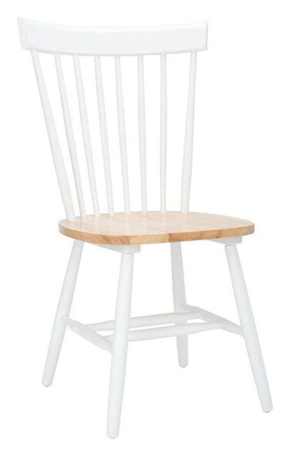 Safavieh - Parker Spindel Side Chair - White - Natural  (Set of 2) - AMH8500J-SET2 veiw 3