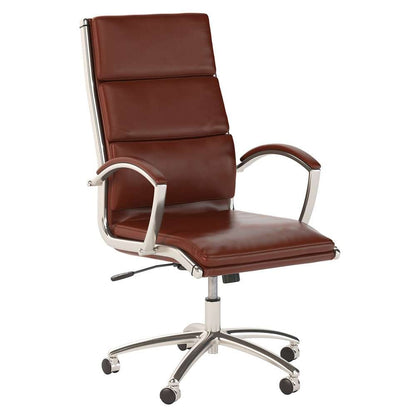 Bush Furniture - Modelo High Back Leather Executive Office Chair in Harvest Cherry - CH1701CSL-03 veiw 1