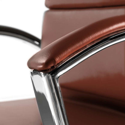 Bush Furniture - Modelo High Back Leather Executive Office Chair in Harvest Cherry - CH1701CSL-03 veiw 3