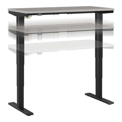 Bush Furniture - Move 40 Series 48W x 24D Electric Height Adjustable Standing Desk in Platinum Gray with Black Base - M4S4824PGBK veiw 1