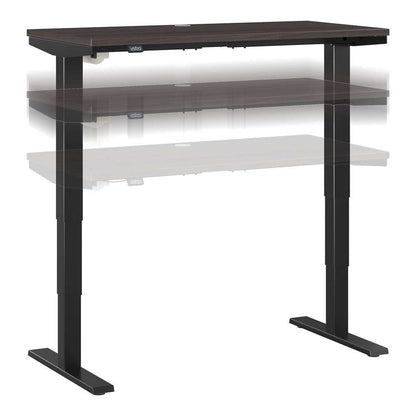 Bush Furniture - Move 40 Series 48W x 24D Electric Height Adjustable Standing Desk in Storm Gray with Black Base - M4S4824SGBK veiw 1