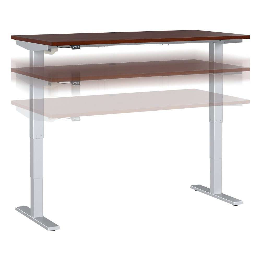 Bush Furniture - Move 40 Series 60Wx30D Electric Height Adjustable Standing Desk in Hansen Cherry - M4S6030HCSK veiw 1