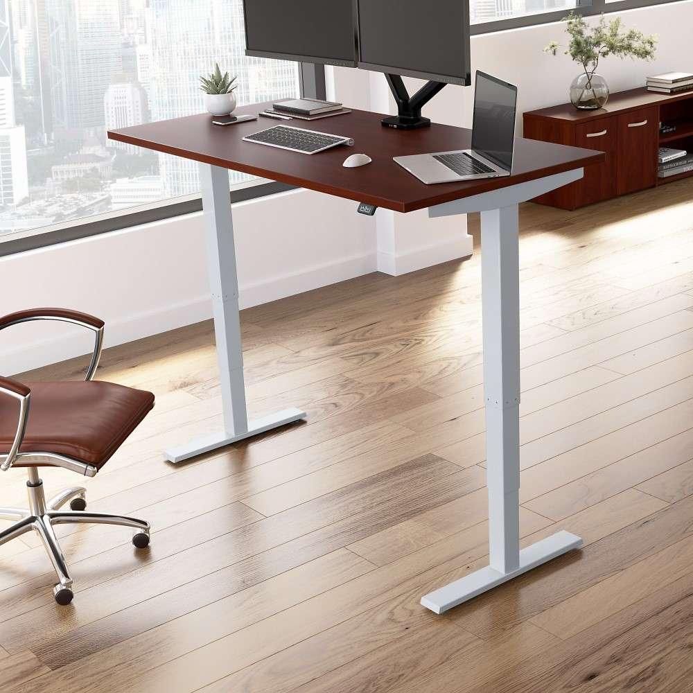 Bush Furniture - Move 40 Series 60Wx30D Electric Height Adjustable Standing Desk in Hansen Cherry - M4S6030HCSK veiw 2
