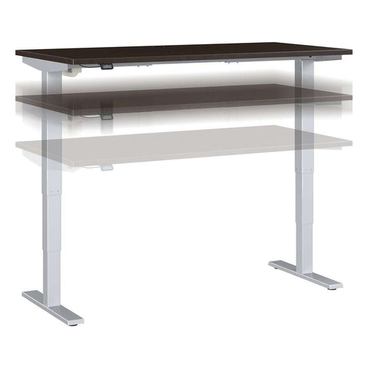 Bush Furniture - Move 40 Series 60Wx30D Electric Height Adjustable Standing Desk in Mocha Cherry - M4S6030MRSK veiw 1