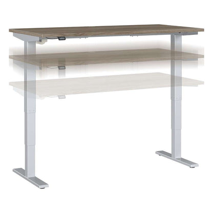 Bush Furniture - Move 40 Series 60W x 30D Electric Height Adjustable Standing Desk in Modern Hickory - M4S6030MHSK veiw 1