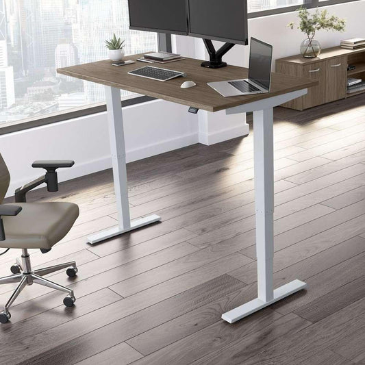 Bush Furniture - Move 40 Series 60W x 30D Electric Height Adjustable Standing Desk in Modern Hickory - M4S6030MHSK veiw 2
