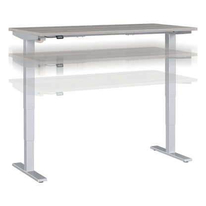 Bush Furniture - Move 40 Series 60W x 30D Electric Height Adjustable Standing Desk in Platinum Gray - M4S6030PGSK veiw 1