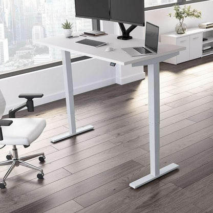 Bush Furniture - Move 40 Series 60W x 30D Electric Height Adjustable Standing Desk in White - M4S6030WHSK veiw 2