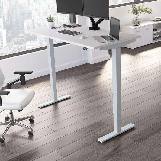 Bush Furniture - Move 40 Series 60W x 30D Electric Height Adjustable Standing Desk in White - M4S6030WHSK veiw 2