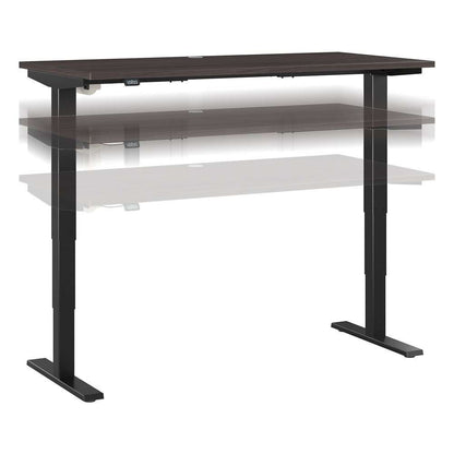 Bush Furniture - Move 40 Series 60W x 30D Electric Height Adjustable Standing Desk in Storm Gray with Black Base - M4S6030SGBK veiw 1