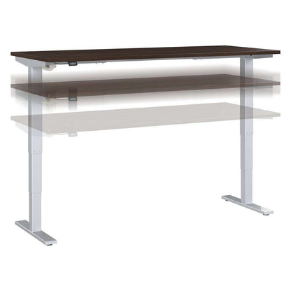 Bush Furniture - Move 40 Series 72W x 30D Electric Height Adjustable Standing Desk in Black Walnut - M4S7230BWSK veiw 1