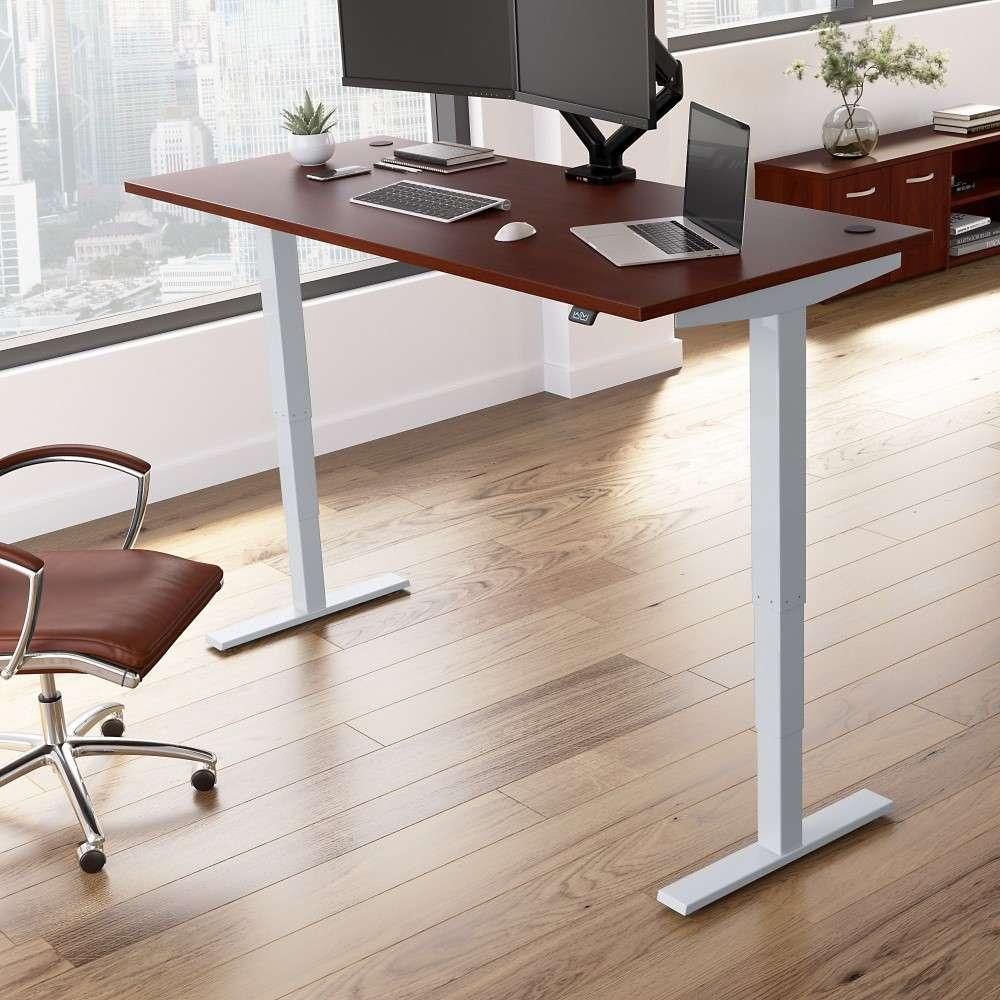 Bush Furniture - Move 40 Series 72Wx30D Electric Height Adjustable Standing Desk in Hansen Cherry - M4S7230HCSK veiw 2