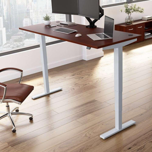 Bush Furniture - Move 40 Series 72Wx30D Electric Height Adjustable Standing Desk in Hansen Cherry - M4S7230HCSK veiw 2