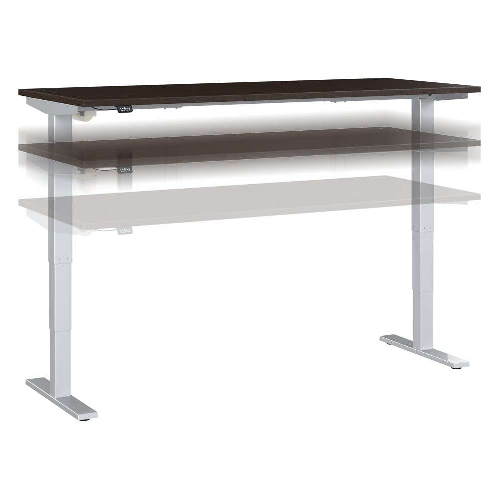Bush Furniture - Move 40 Series 72Wx30D Electric Height Adjustable Standing Desk in Mocha Cherry - M4S7230MRSK veiw 1