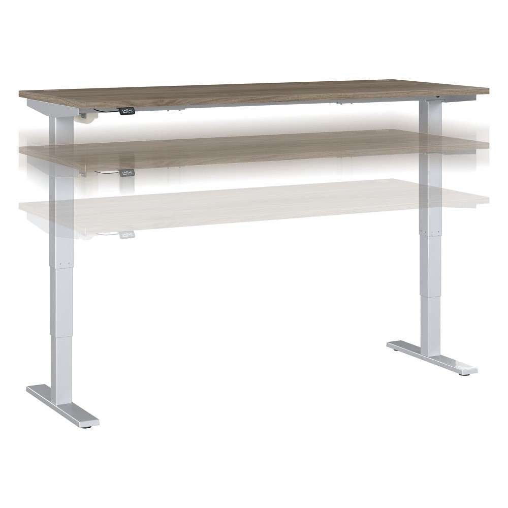 Bush Furniture - Move 40 Series 72W x 30D Electric Height Adjustable Standing Desk in Modern Hickory - M4S7230MHSK veiw 1